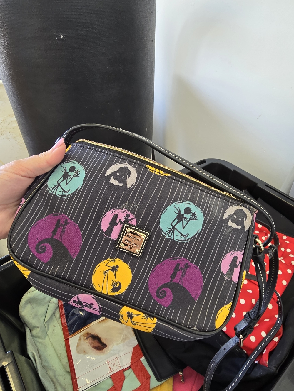 Dooney & Bourke Black Crossbody Nightmare Before Christmas - Picture 1 of 1